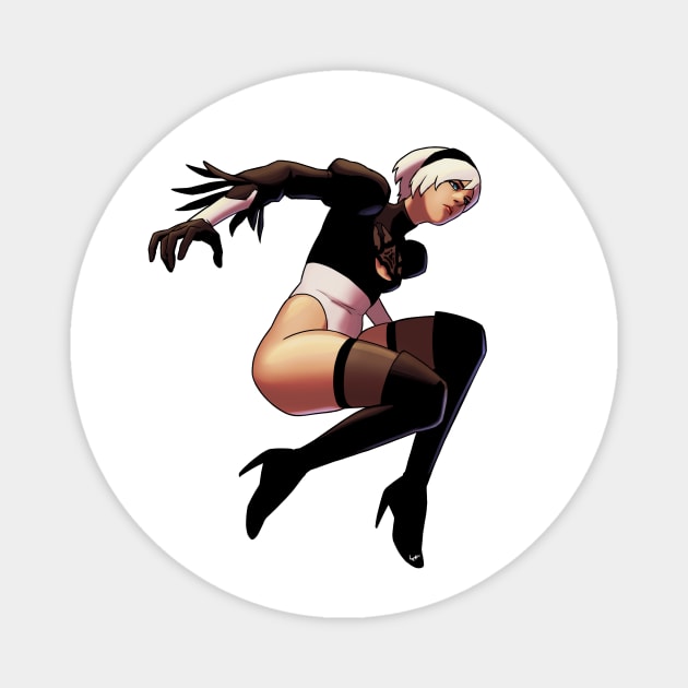 YoRHa No.2 Type B Magnet by LuizFerrarezzi